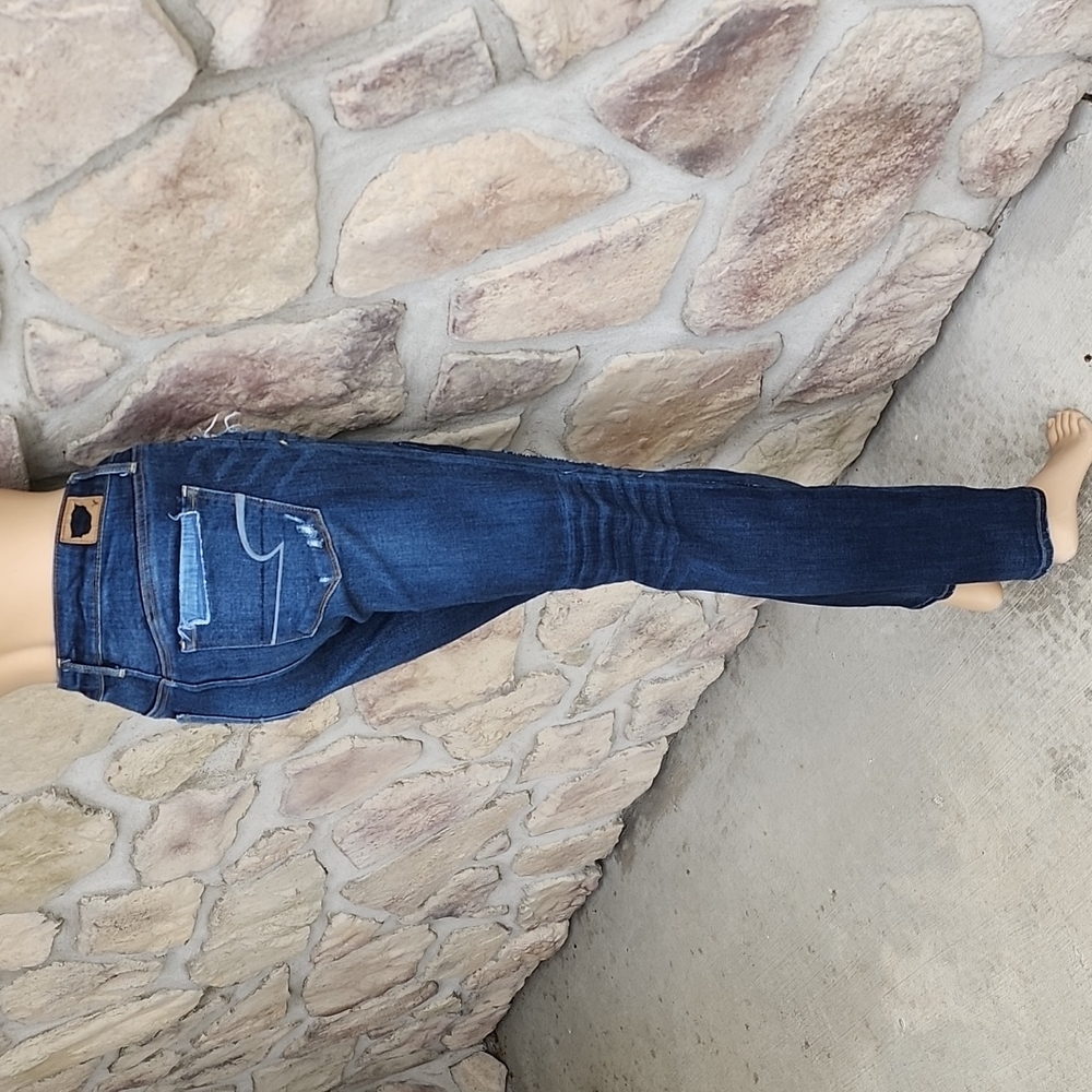 American Eagle | Patchwork Distressed Skinny Jeans - image 7